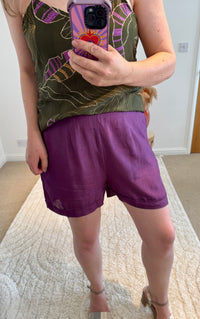 Plain Shorts | Dark Purple