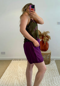 Plain Shorts | Dark Purple