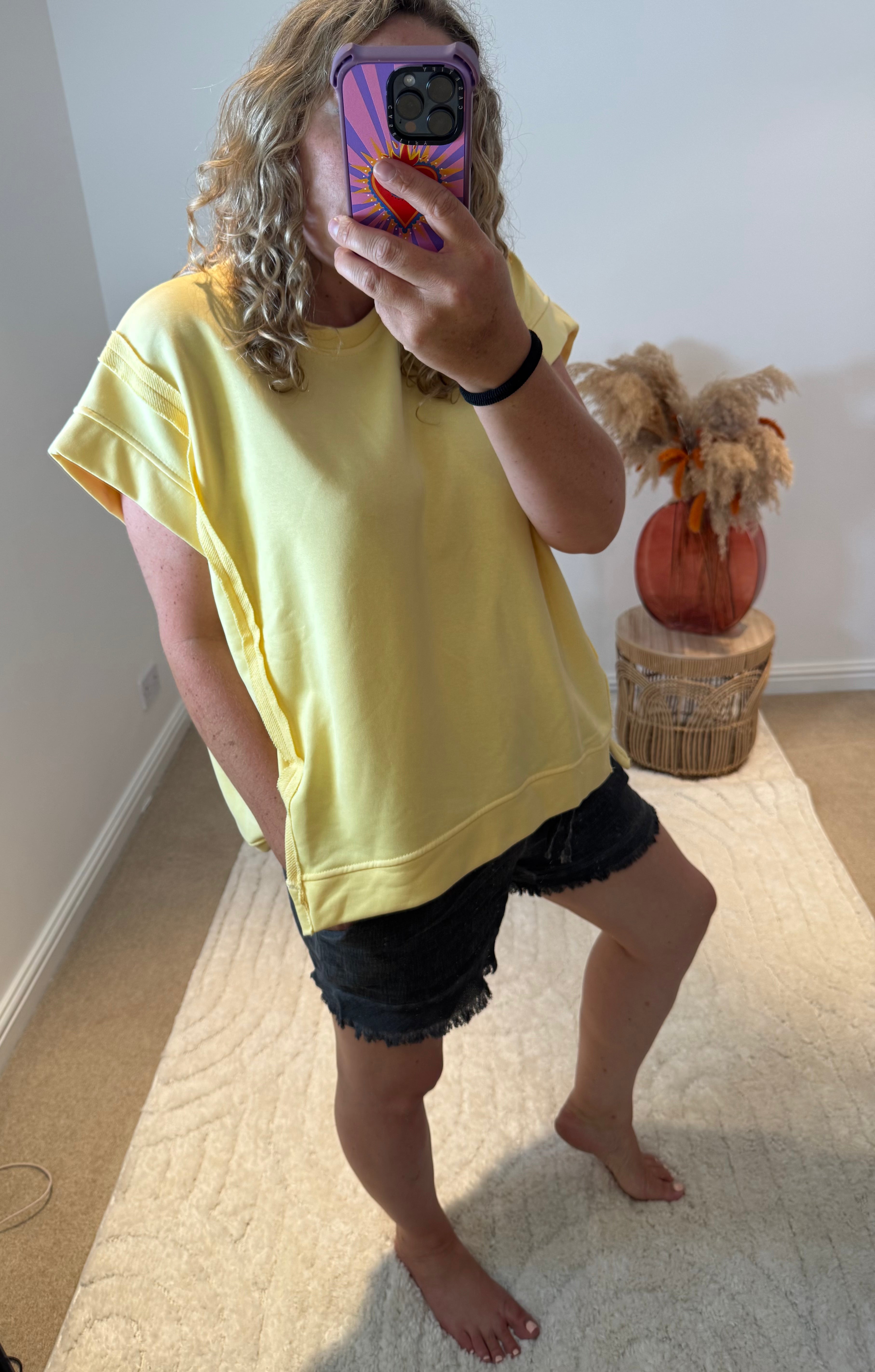 Distressed Linen/Cotton Shorts | Charcoal Grey