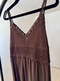 Crochet Top Maxi Dress | Various Colours