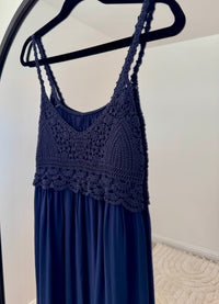 Crochet Top Maxi Dress | Various Colours