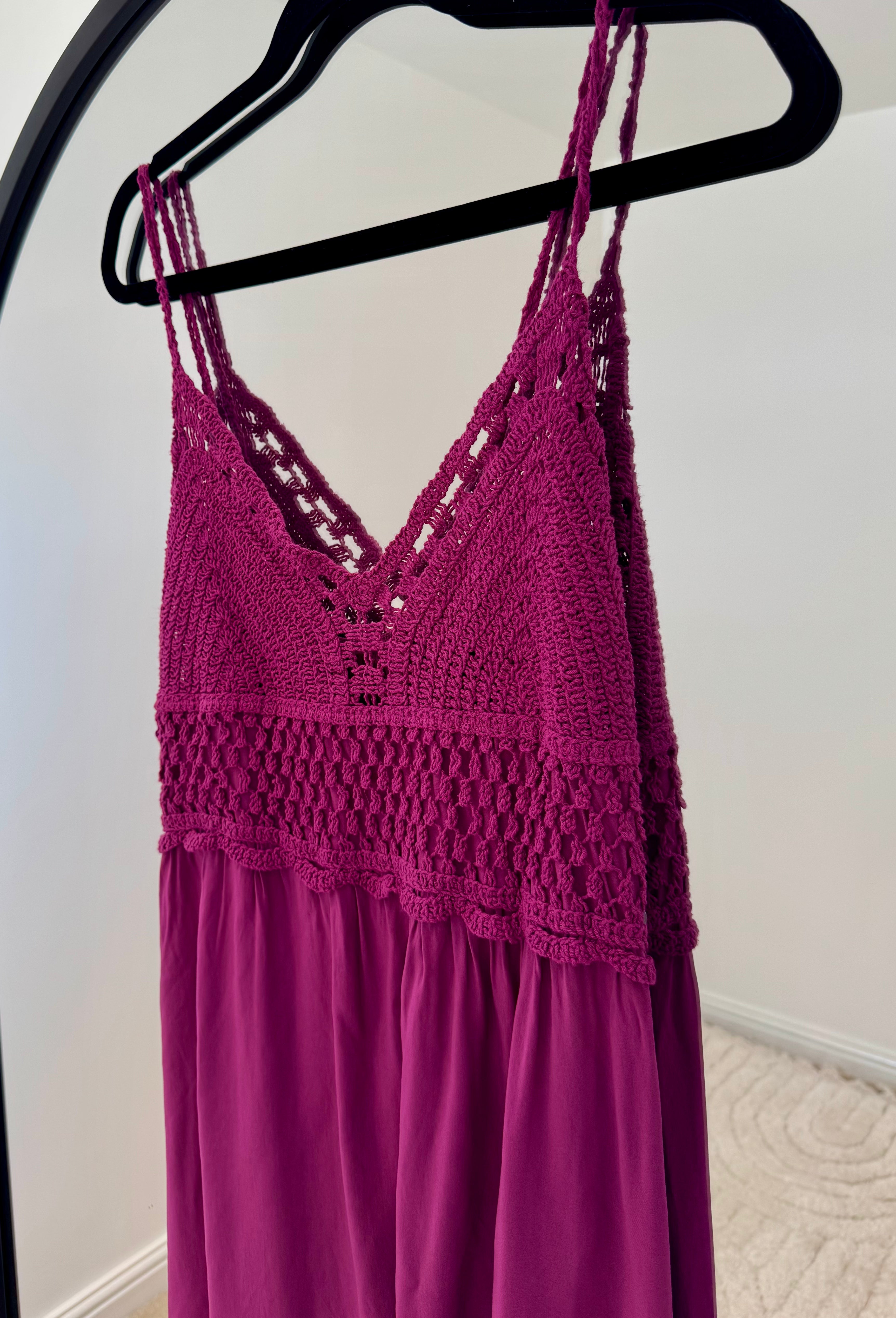 Crochet Top Maxi Dress | Various Colours