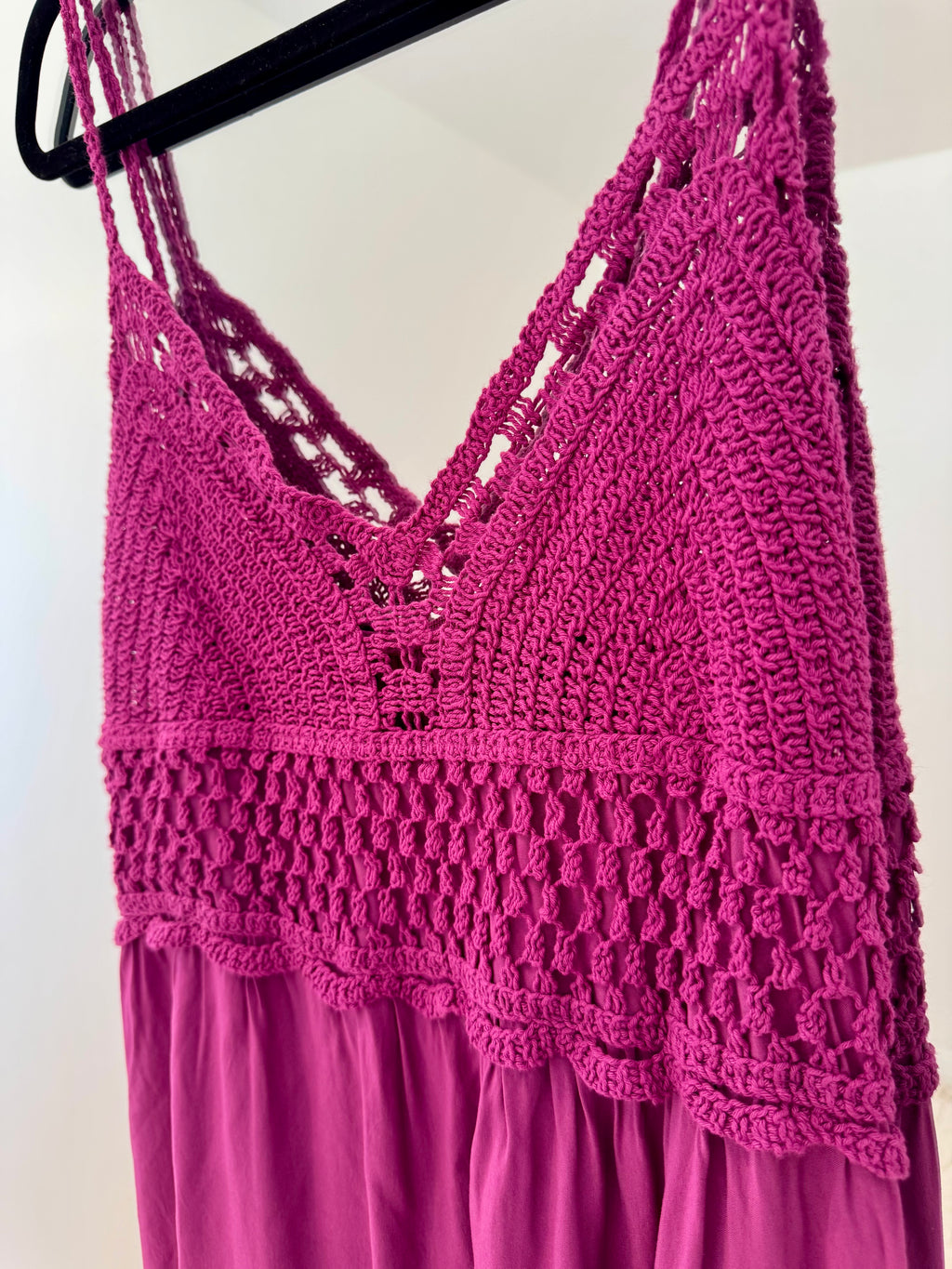 Crochet Top Maxi Dress | Various Colours