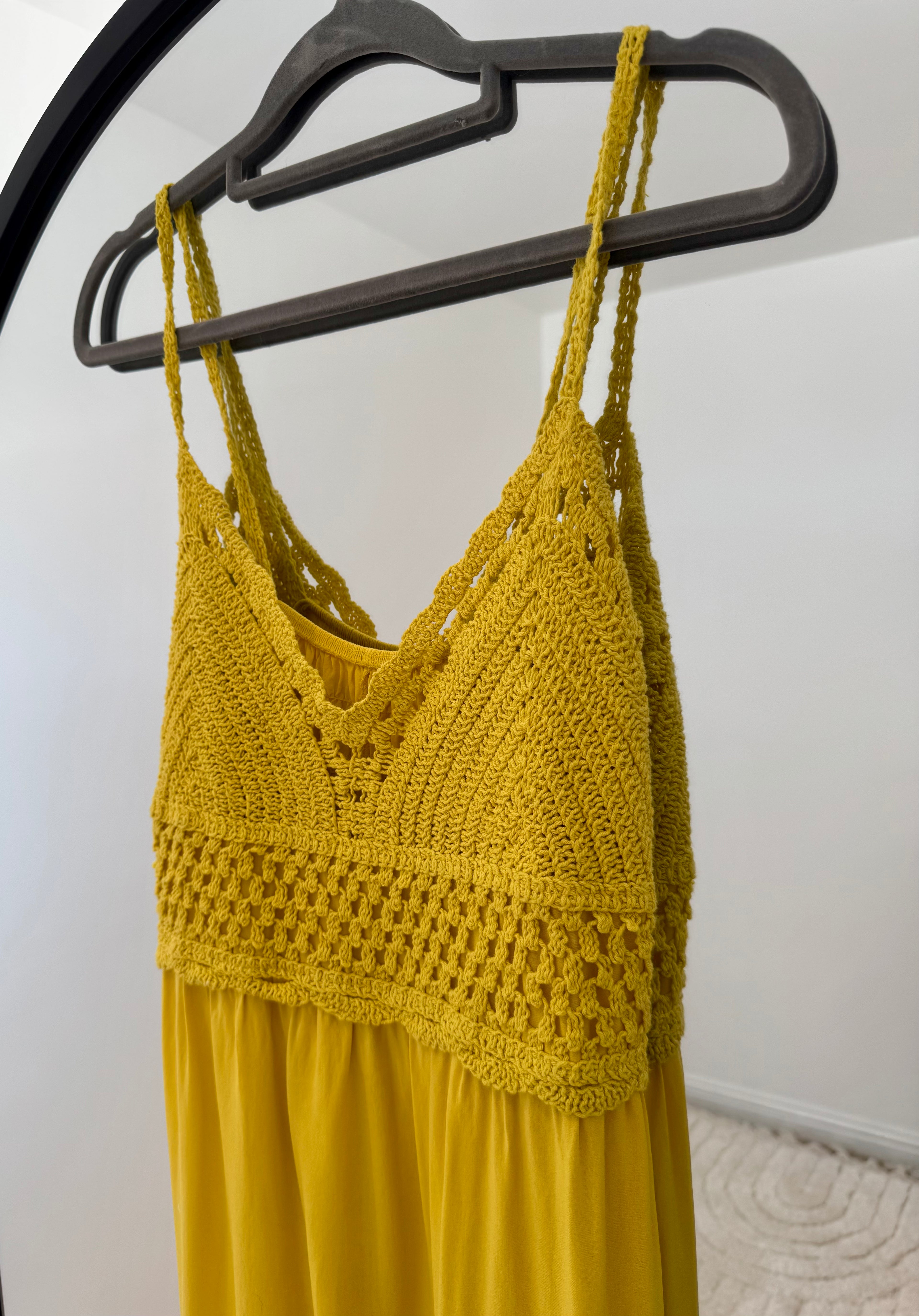 Crochet Top Maxi Dress | Various Colours