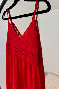 Crochet Top Maxi Dress | Various Colours