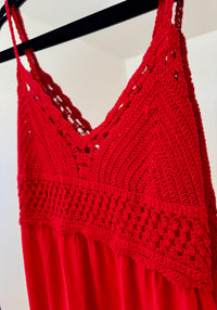 Crochet Top Maxi Dress | Various Colours