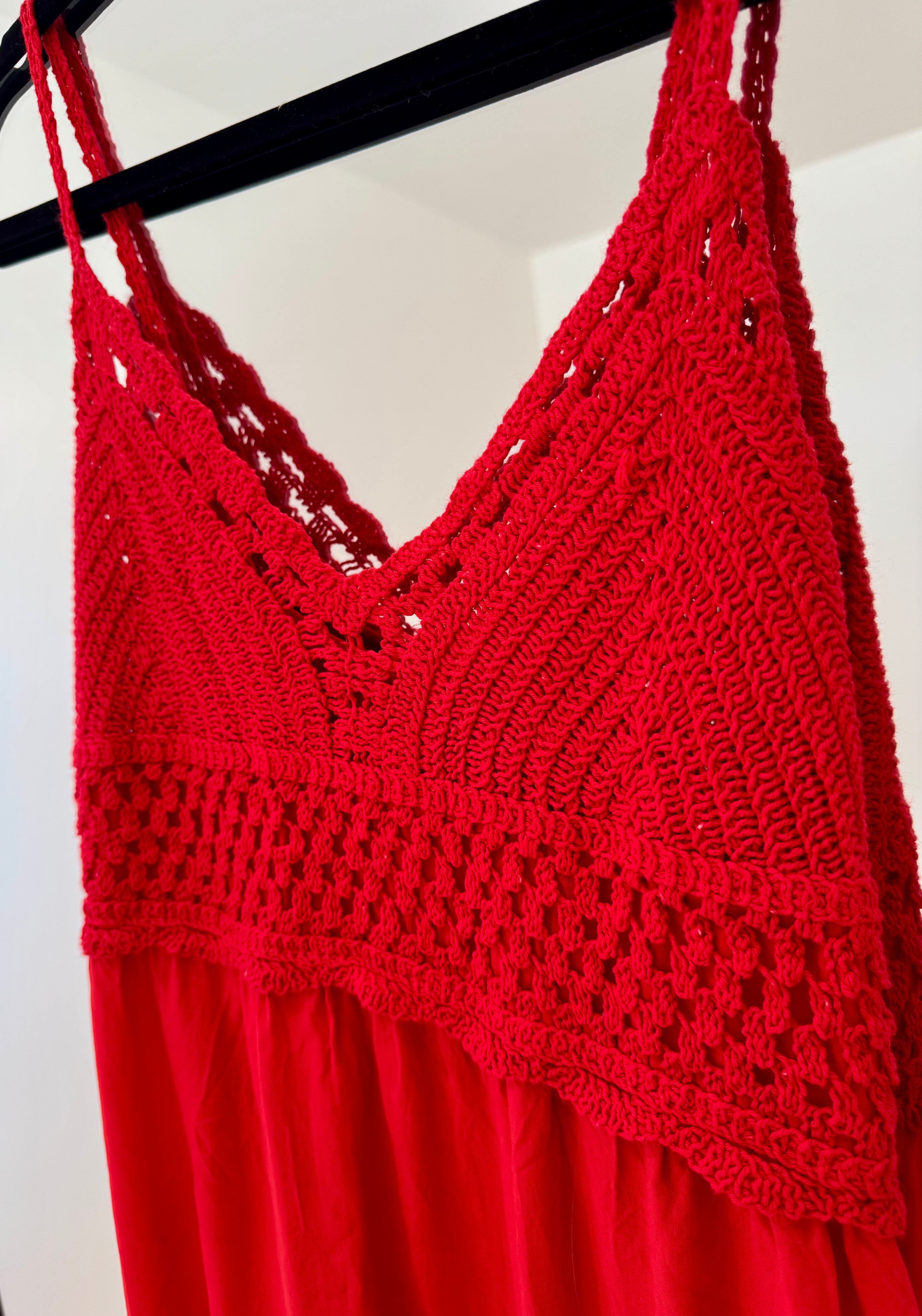 Crochet Top Maxi Dress | Various Colours