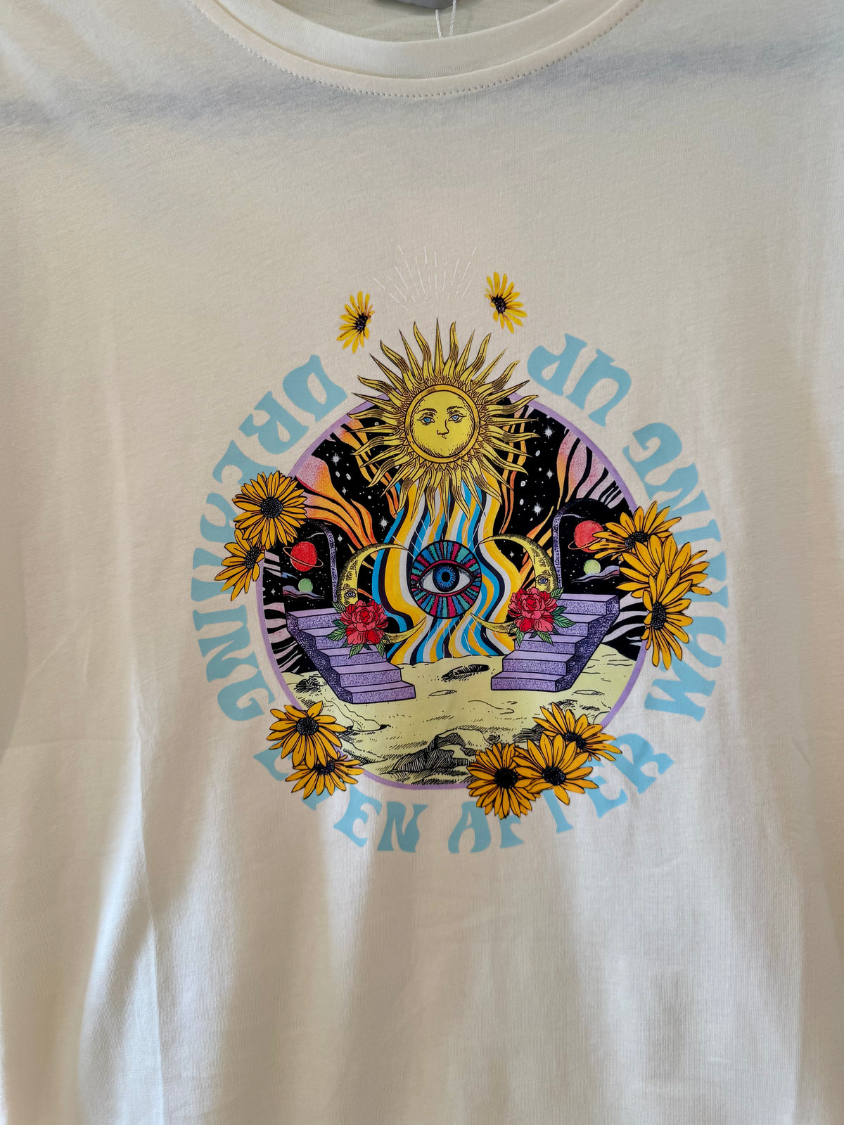 Dreamer Celestial Graphic Print Tee | Buttermilk