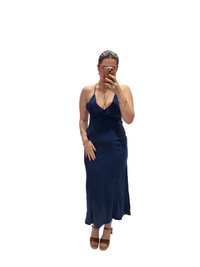 Lee Denim Strappy Back Dress | Dark Wash