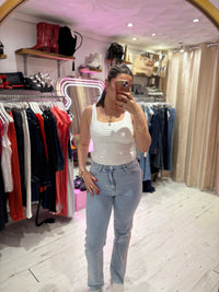 Redial Stripe Stretch Jeans | Pink Stripe