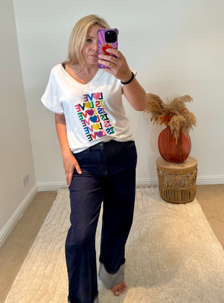 Toxik3 Vintage Turn Up Straight Leg Jeans | Raw Denim