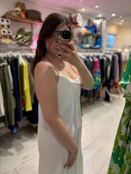 Camille Spaghetti Strap Maxi Dress | Off White