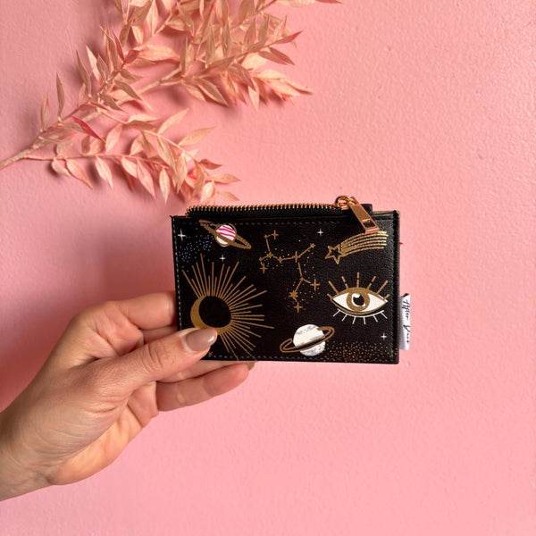 After Dark Black Zip Purse