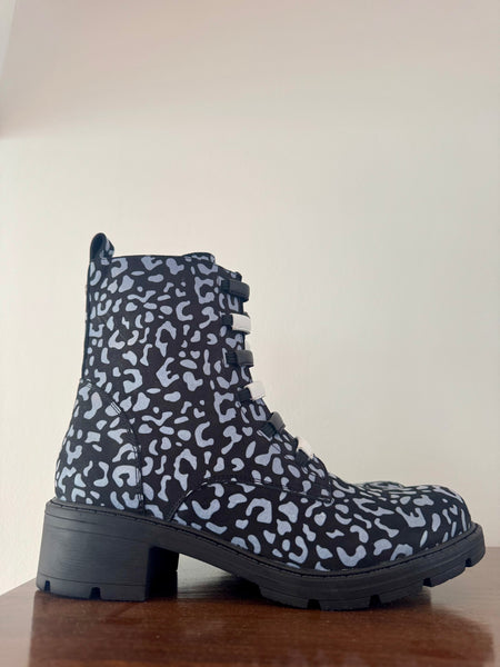 Adesso | Amelia Dalmation Ankle Boot | Black Multi