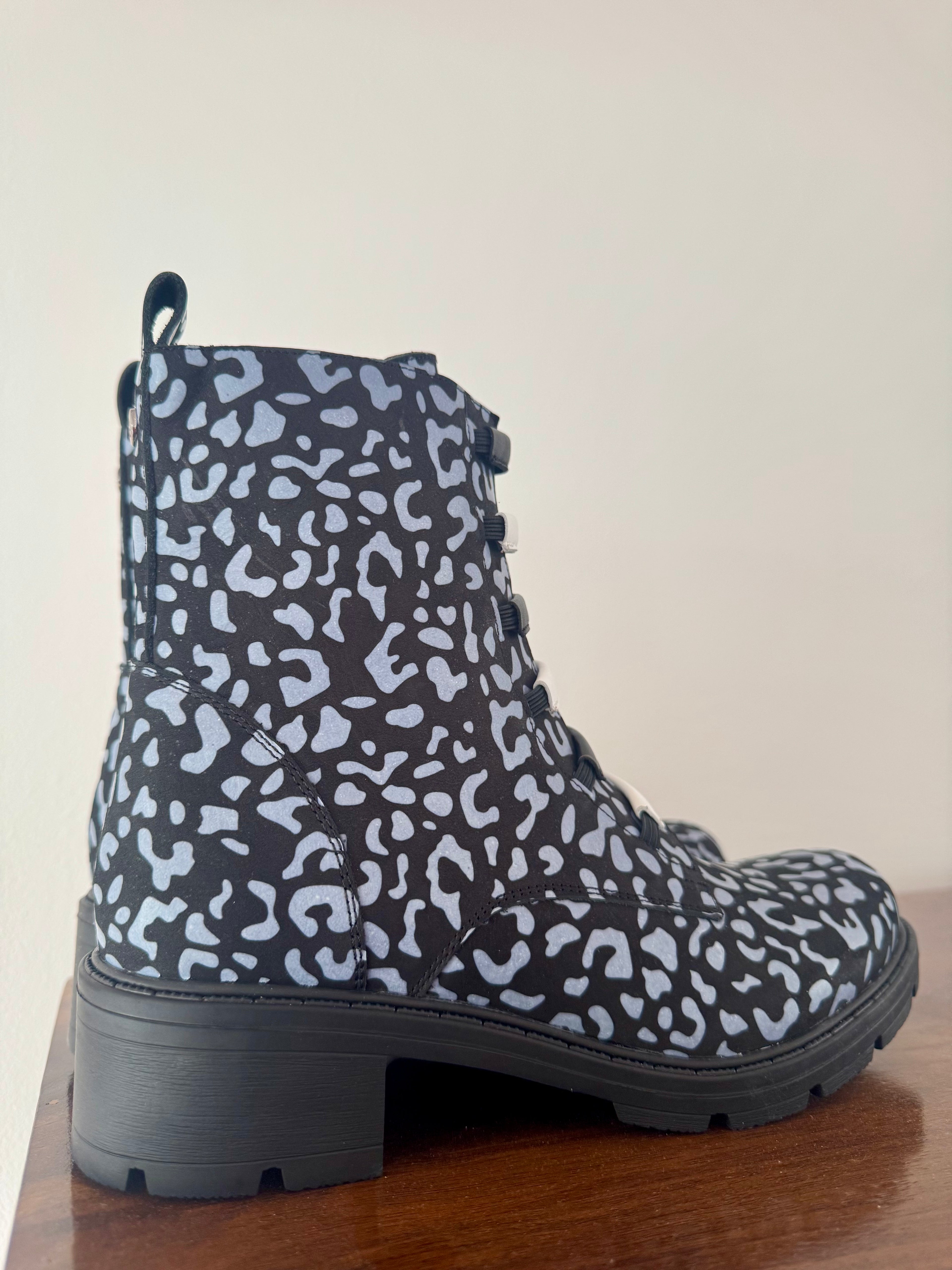 Adesso | Amelia Dalmation Ankle Boot | Black Multi