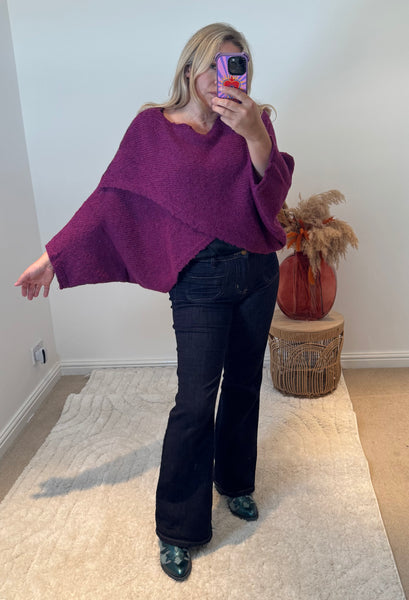 Wrap Front Jumper | Violet