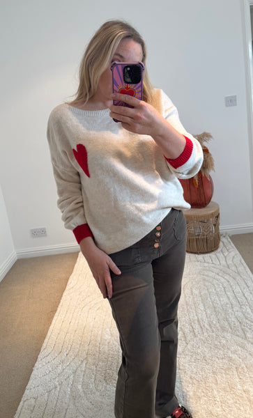 Folyrose Retro Wide Leg Jeans | Grey/Brown