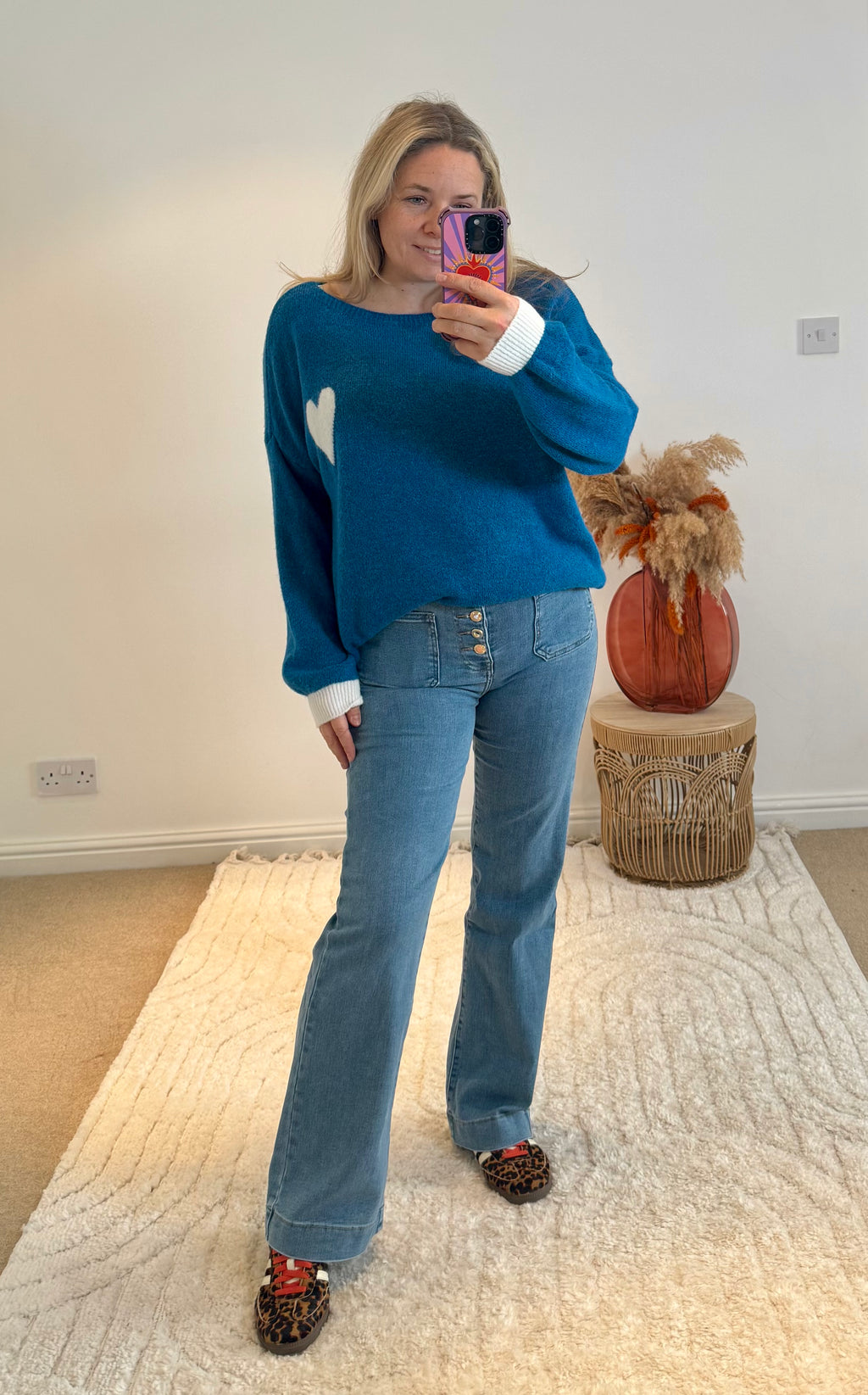 Folyrose Retro Wide Leg Jeans | Vintage Wash Denim