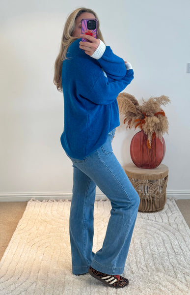 Folyrose Retro Wide Leg Jeans | Vintage Wash Denim