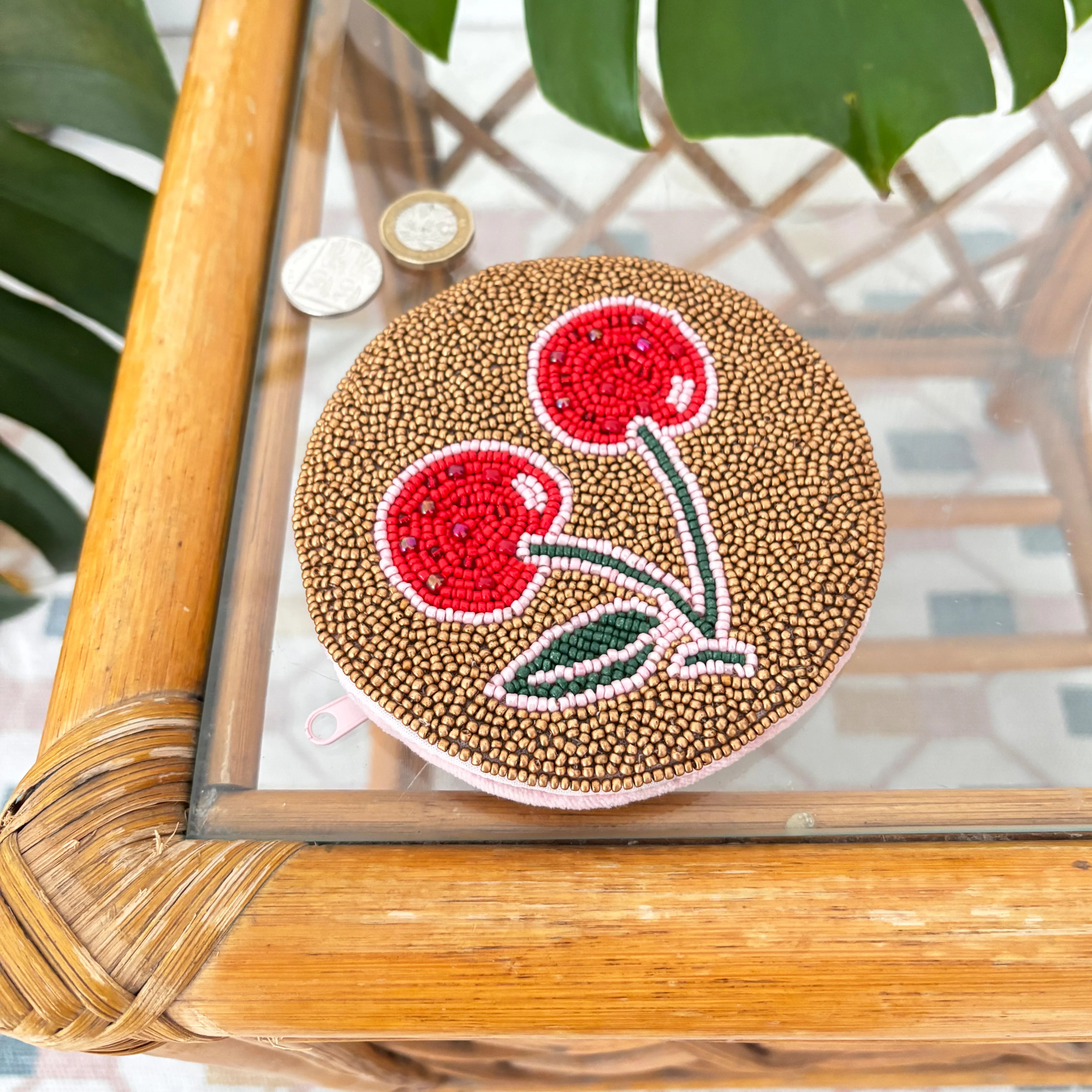 Inked Cherry Coin Purse