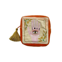 Inked Square Make Up Bag