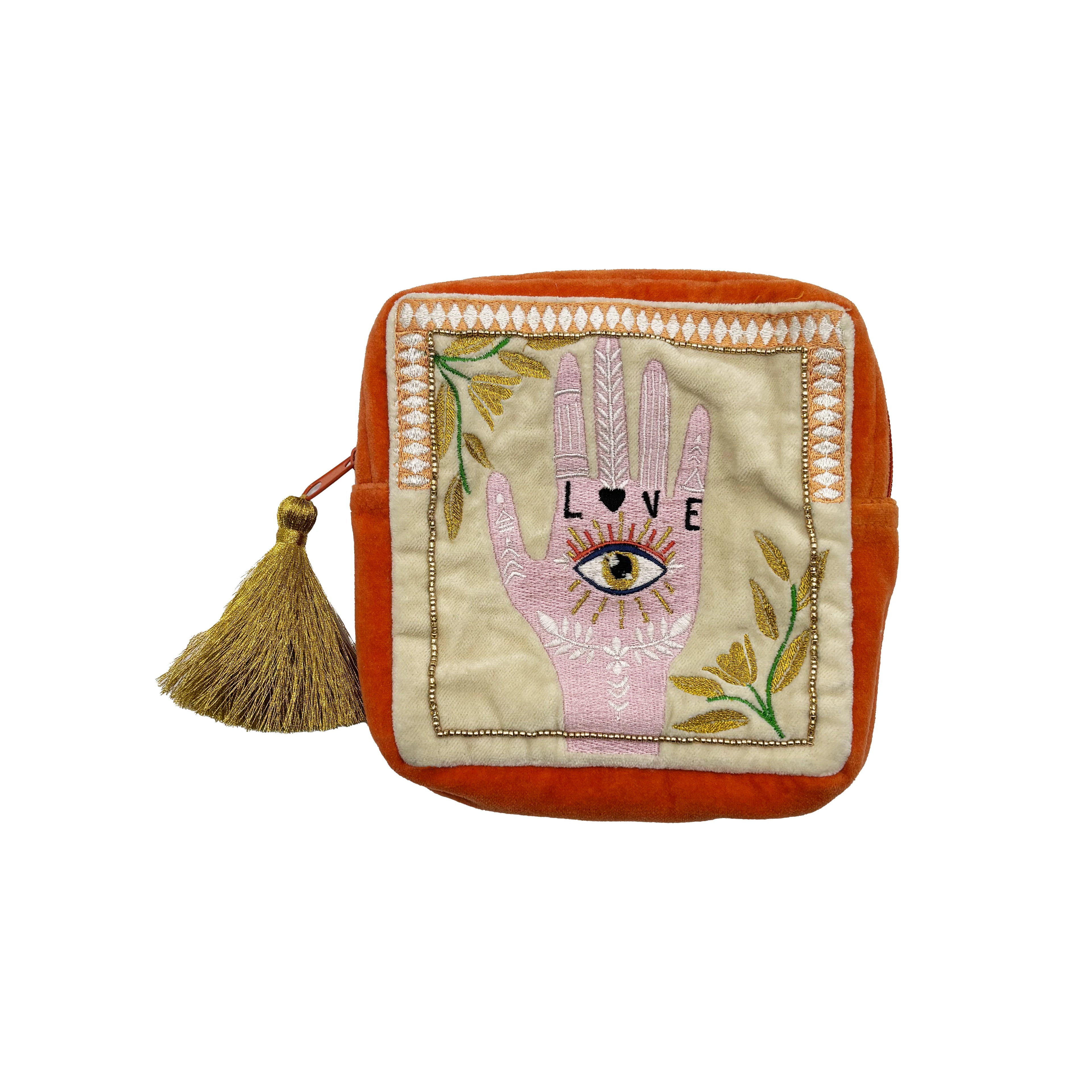 Inked Square Make Up Bag