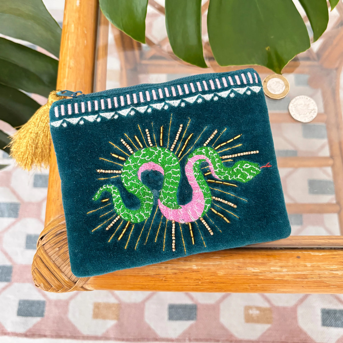 Inked Snake Pouch