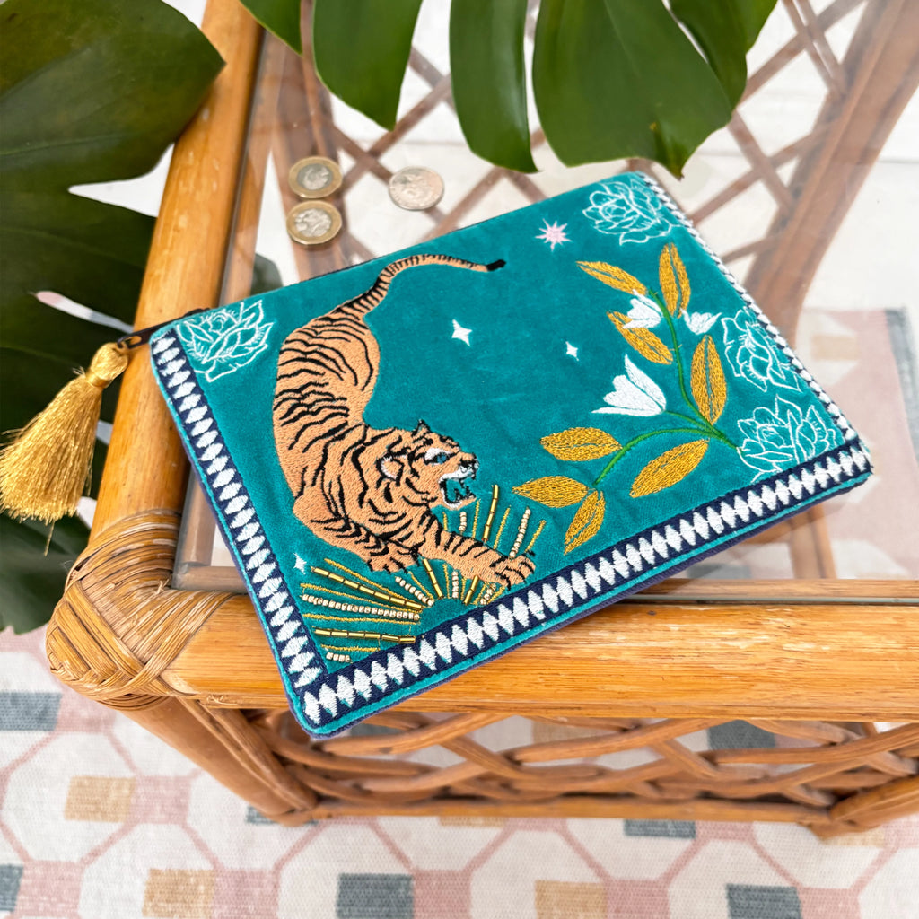 Inked Tiger Pouch