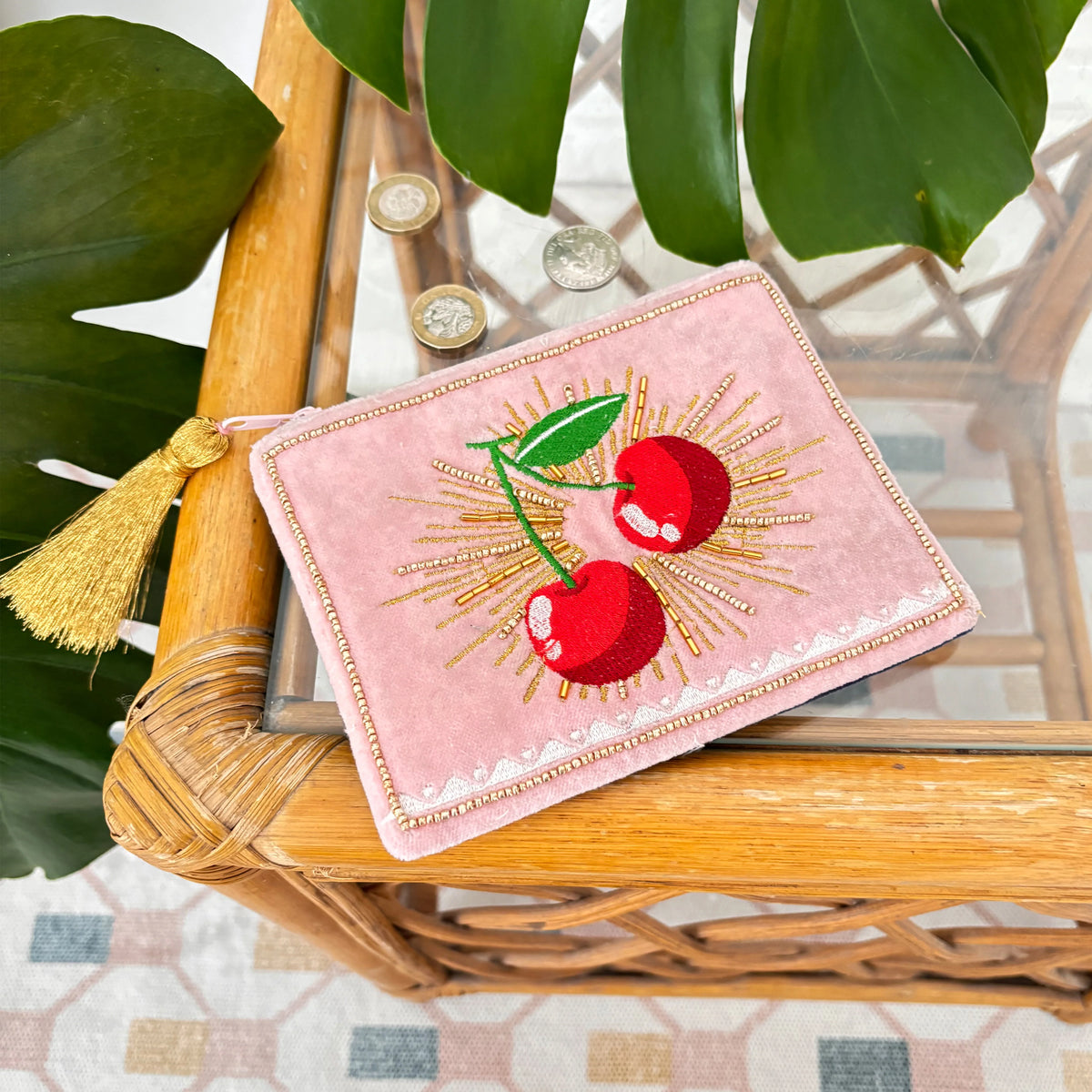 Inked Cherry Purse