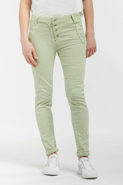 Melly & Co 4 Button Slim Fit Jeans | Mint