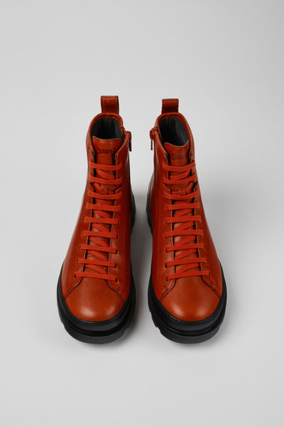 Camper | Brutus Lace Up Ankle Boot | Red