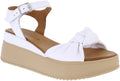 Adesso | Kera Leather Wedge Sandal | White