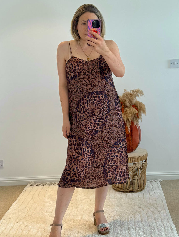 Sienna Sundress | Leopard Tropical Print