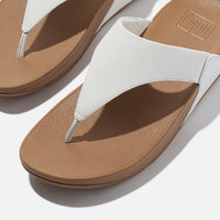 Fitflop|LULU Leather Toe-Post Sandals white