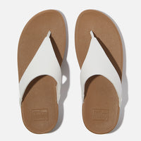 Fitflop|LULU Leather Toe-Post Sandals white
