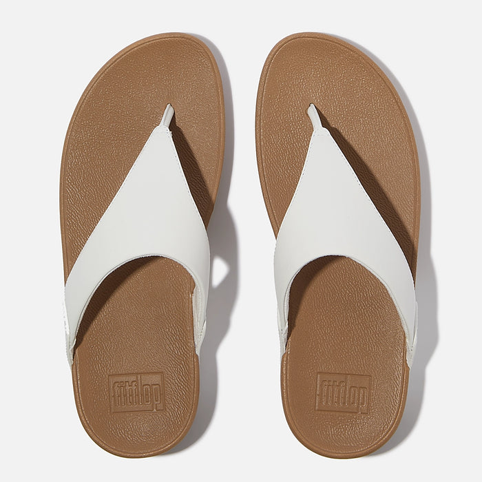 Fitflop|LULU Leather Toe-Post Sandals white