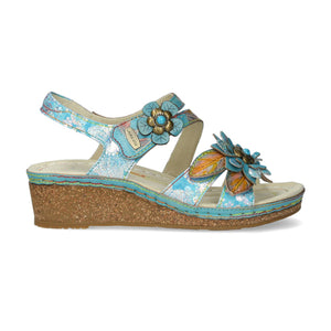 Facscineo 43 Wedge Sandal | Turquoise