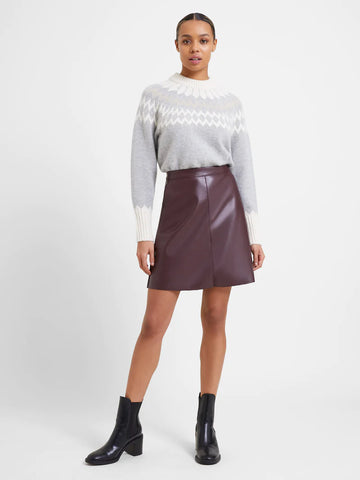 Ania Faux Leather Mini Skirt | J3VAH | Cocoa
