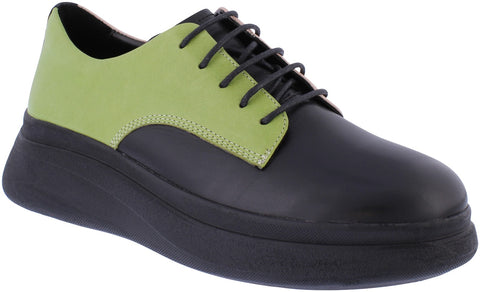 Adesso | Meris Leather Shoe | Lime Eclipse