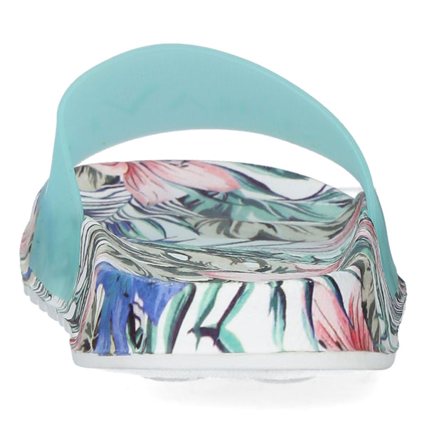 Nage 08 Tropical Print Slider | Blue