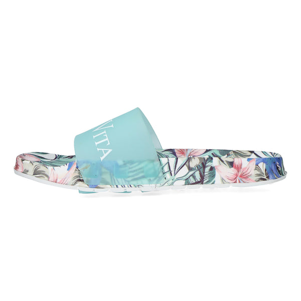 Nage 08 Tropical Print Slider | Blue