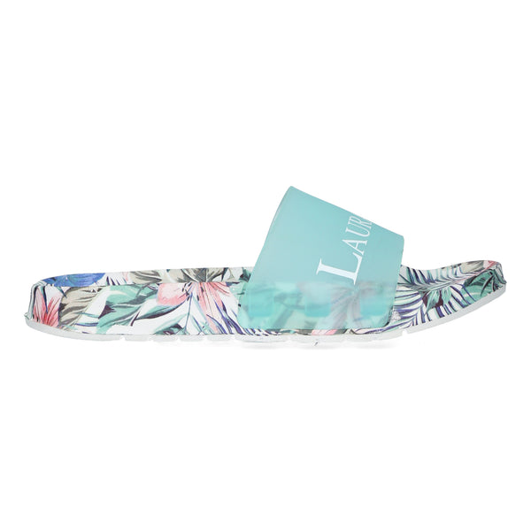 Nage 08 Tropical Print Slider | Blue