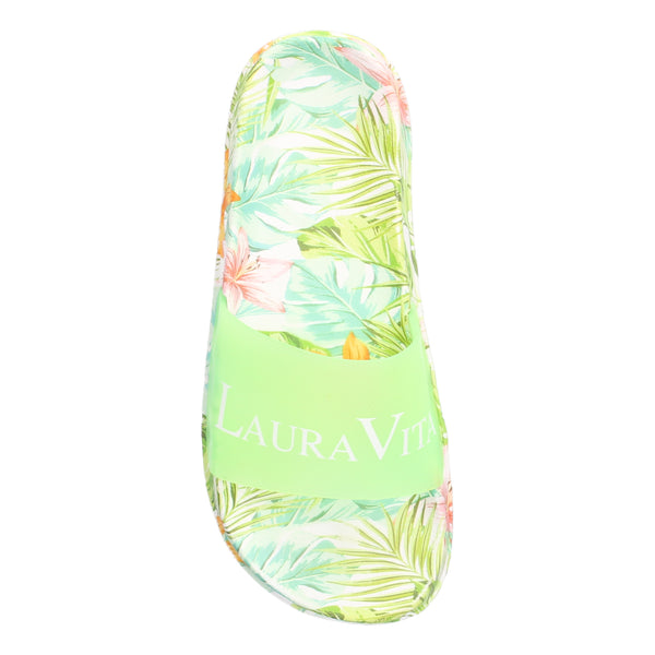 Nage 08 Tropical Print Slider | Green