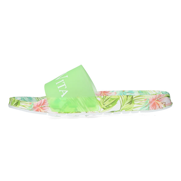 Nage 08 Tropical Print Slider | Green