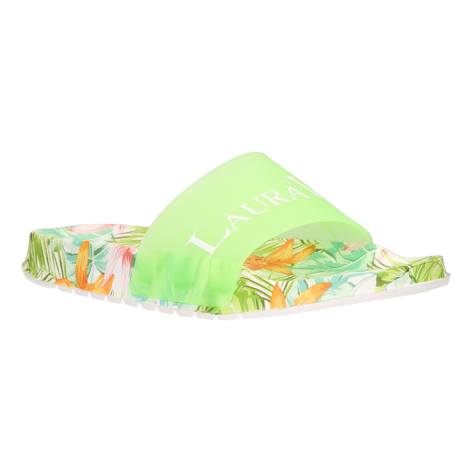 Nage 08 Tropical Print Slider | Green