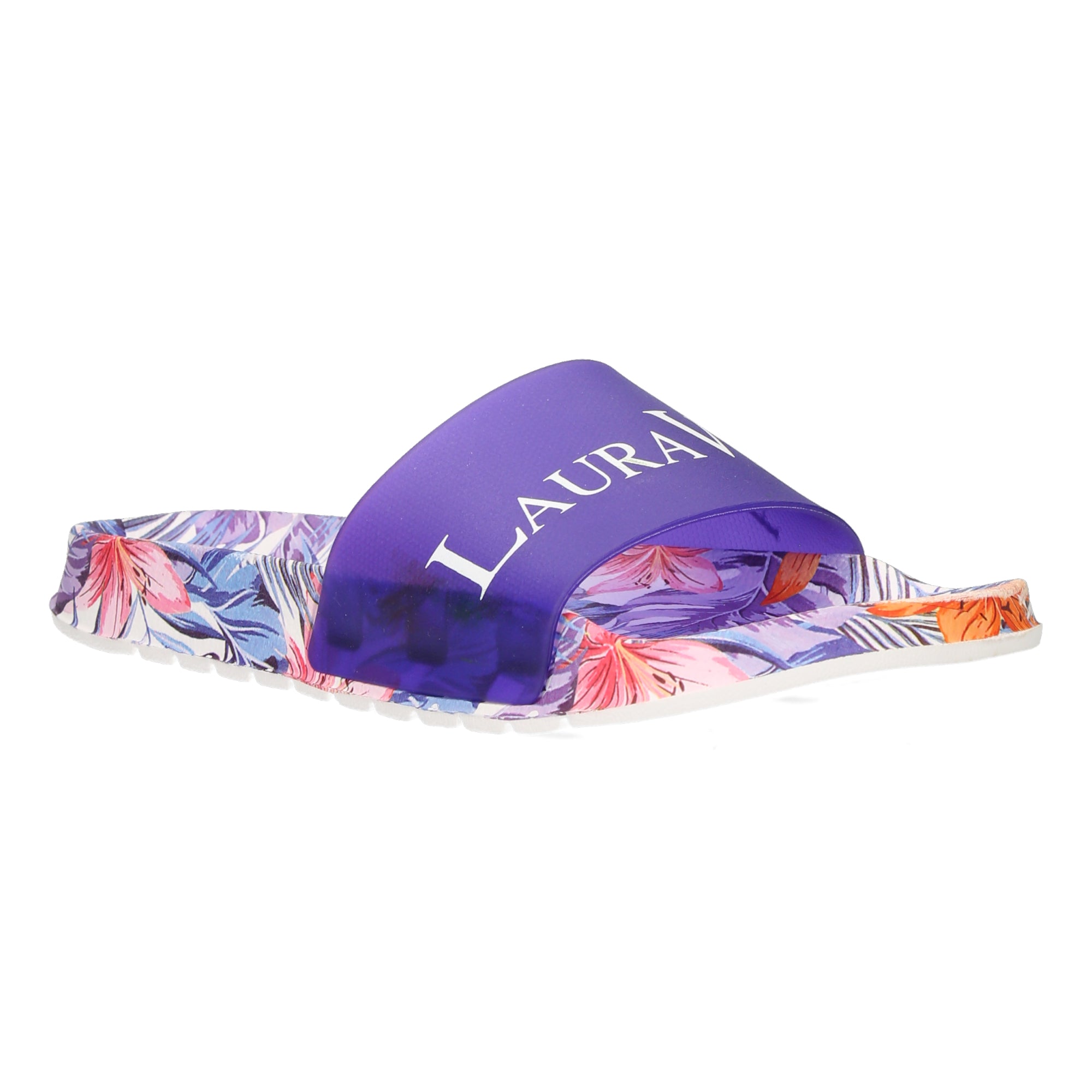 Nage 08 Tropical Print Slider | Violet