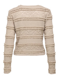 JDYSarah L/S Lace Top | Hummus/Beige