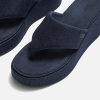 Fitflop|PLATFFORMS Denim Wedge Toe-Post Sandals