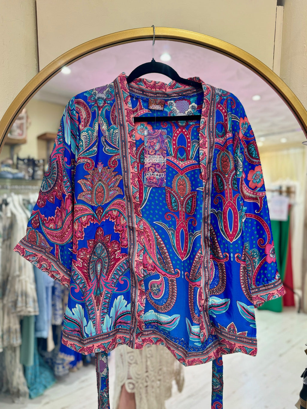 Indian Silk Short Kimono | Various Colours