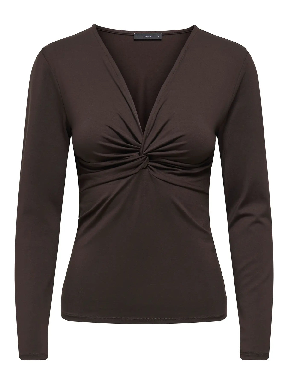 Onllone Life L/S Knot Detail Top | Chocolate